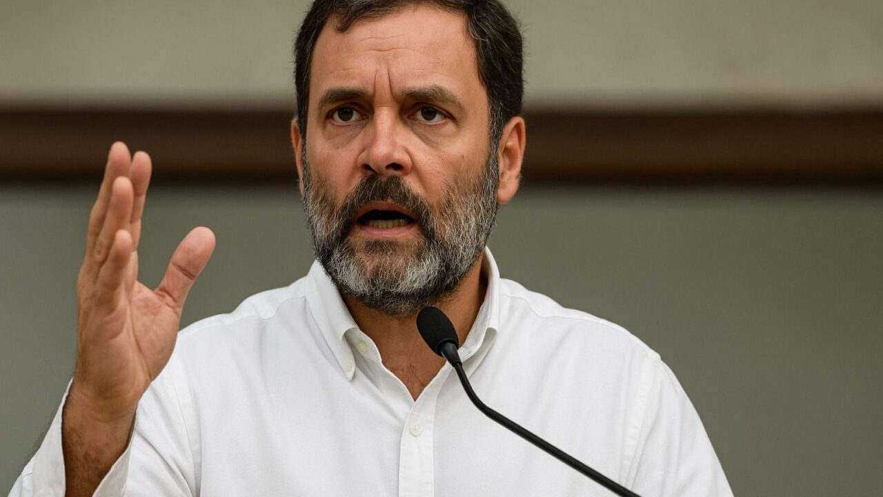 Rahul Gandhi targets Centre over rupee slide, warns of inflation and fuel price hike